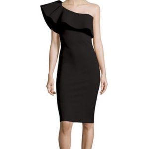 Chiara Boni La Petite Elisse Barolo One Shoulder Dress Black Size 50